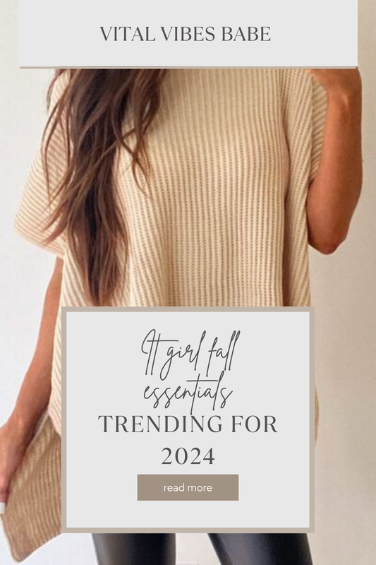 It girl fall essentials trending for 2024