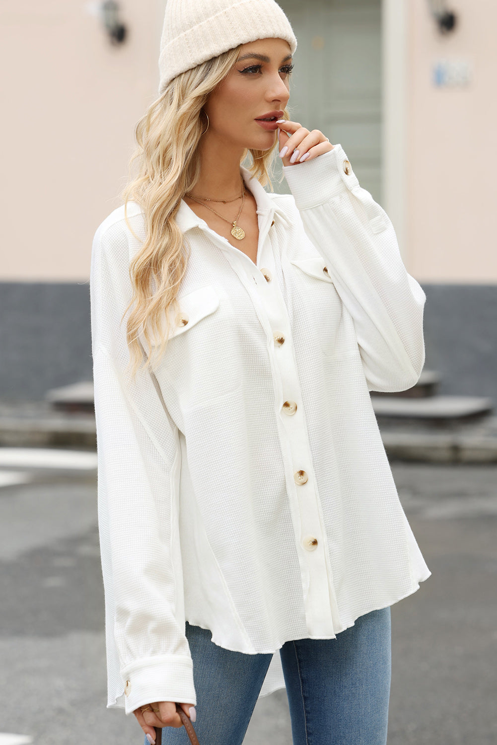 Classic Button-Up Long Sleeve Shirt